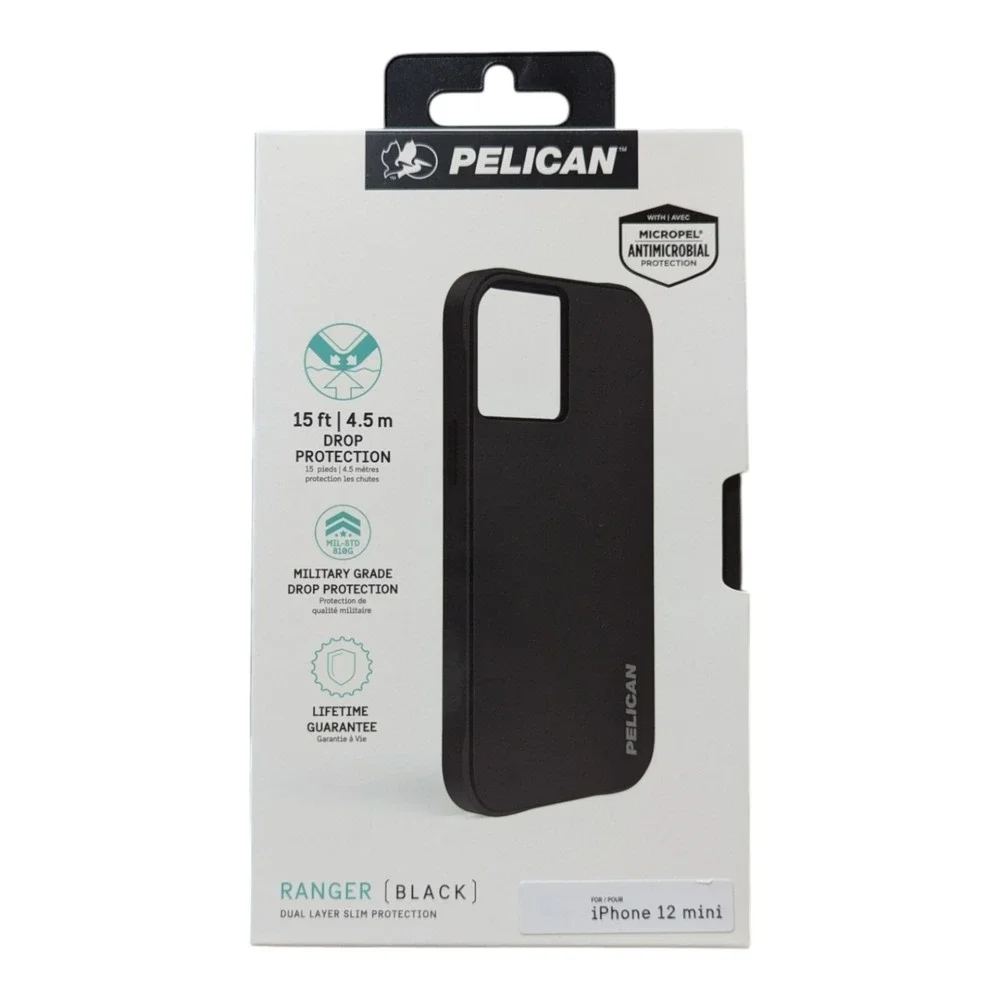 i7.‎ Pelican Ranger Black Series Case for Apple iPhone 12 mini - Black